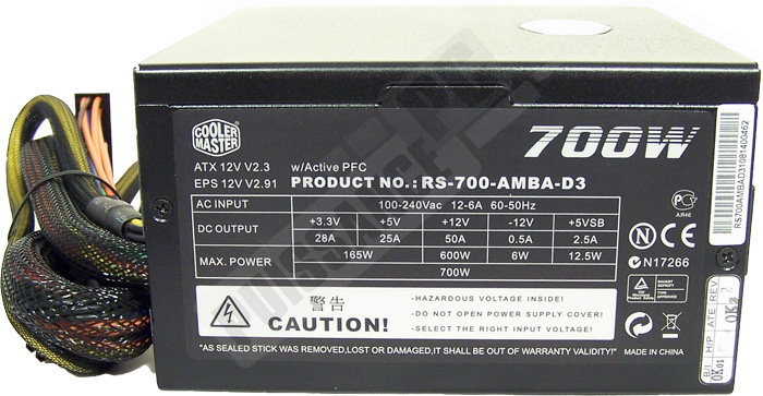 puissance pc test cooler master silent pro 700w