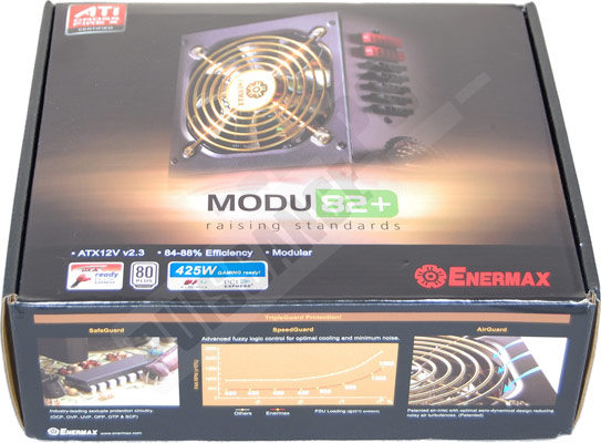 puissance pc test alimentation enermax modu82 425w