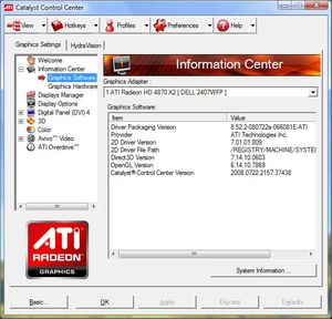 hd4870X2 pilote catalyst