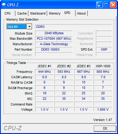 comparo ddr3 puissance-pc adata 4go