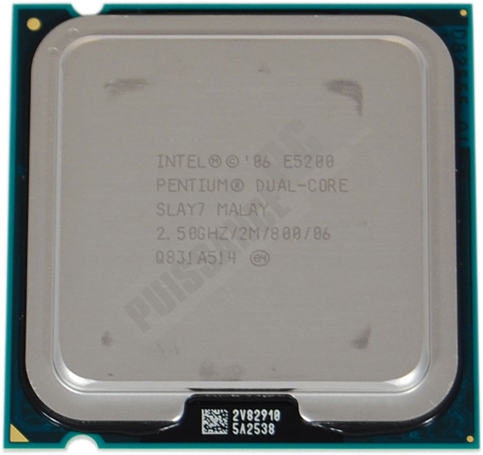test intel pentium dual core e5200 : le processeur