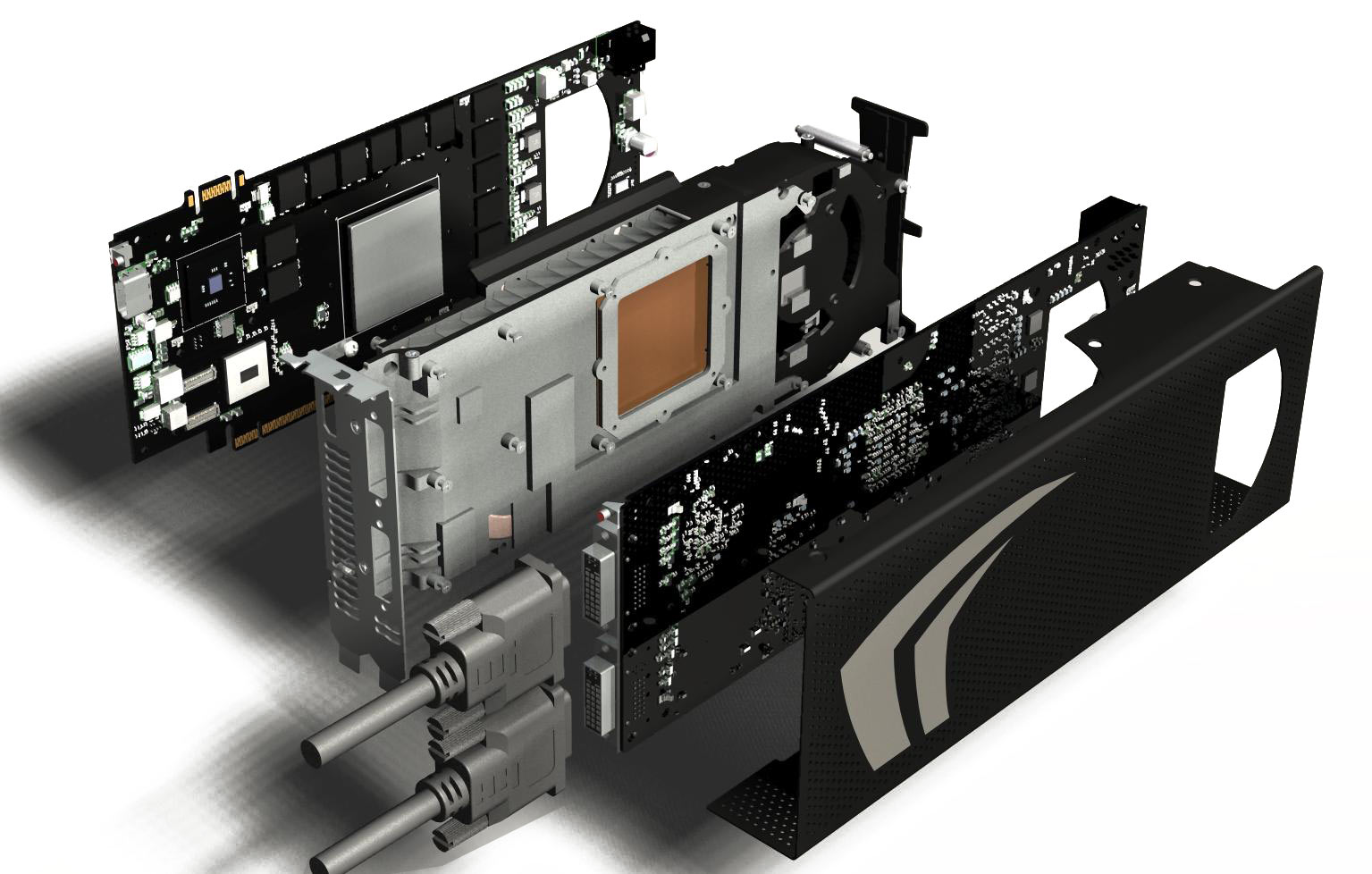 Dossier Geforce GTX 285 et 295 photo &eacute;clat&eacute;e de la GTX 295