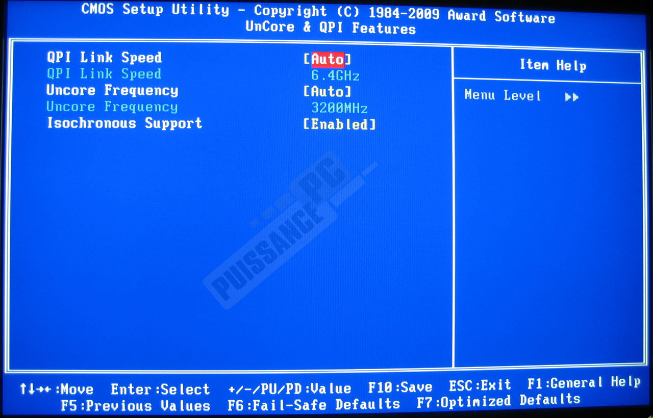 Comparatif cartes m&egrave;res X58 bios Gigabyte