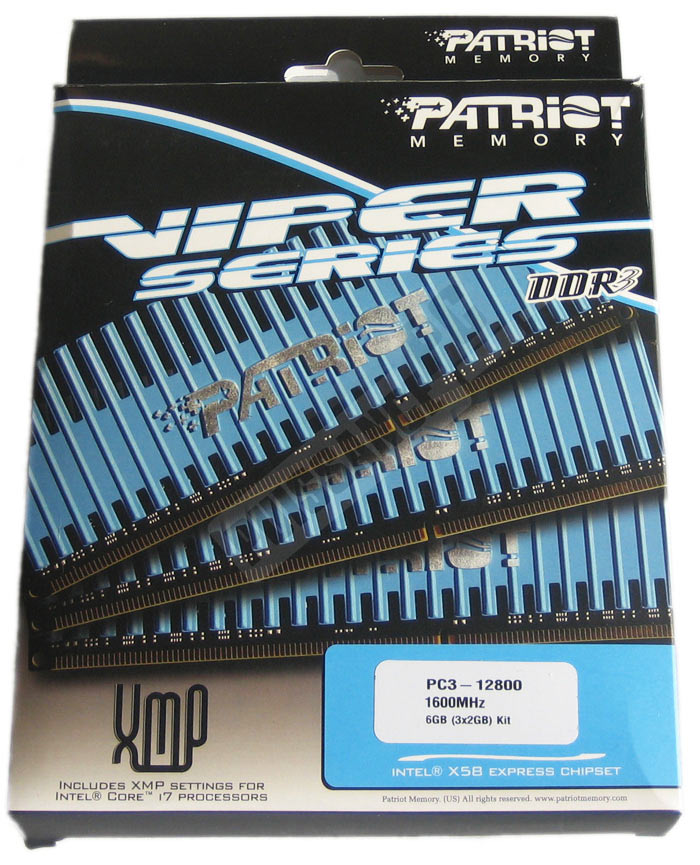 Dossier kit triple-canal 6 Go boitePatriot Viper DDR-1600