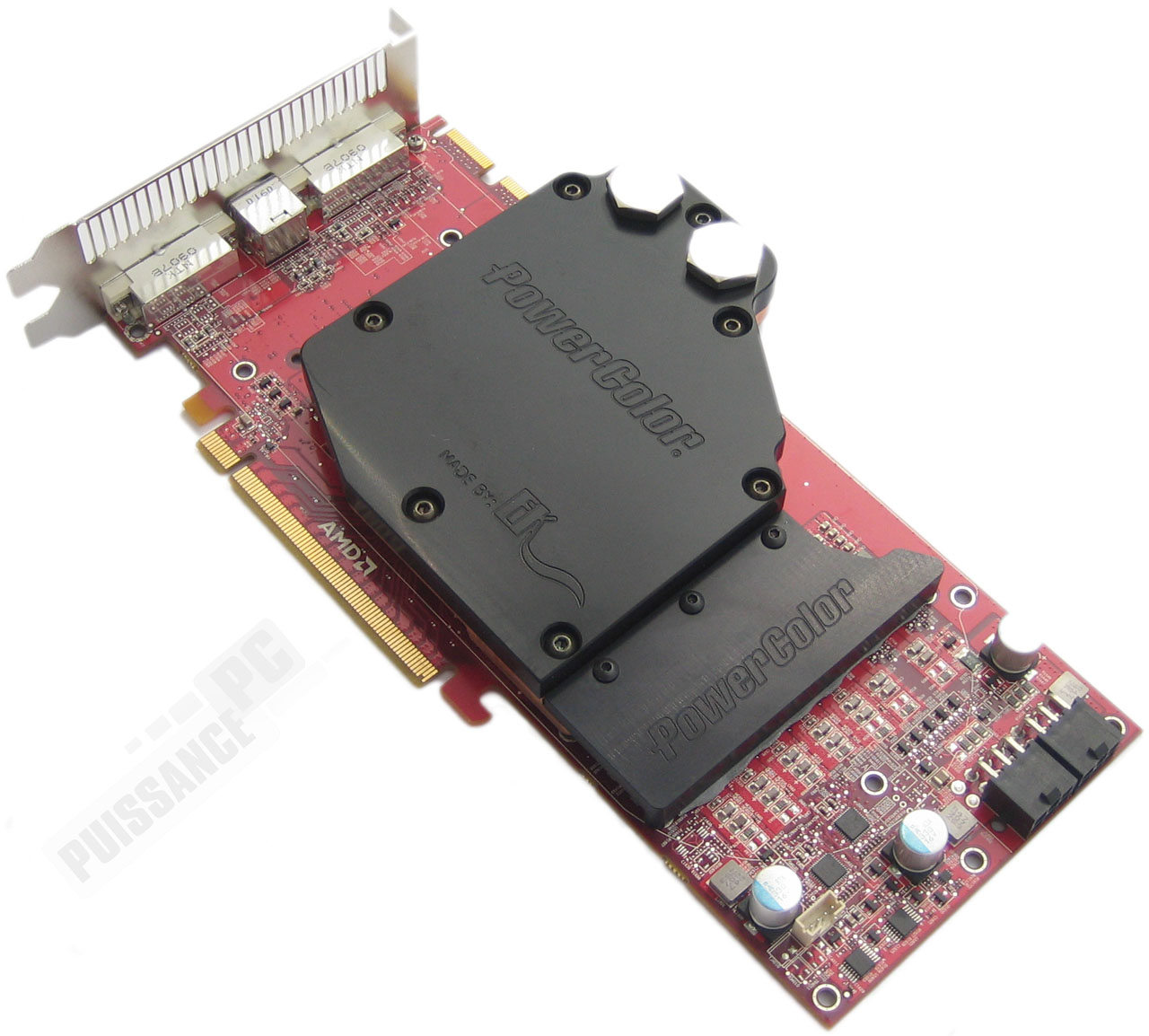 Dossier Powercolor HD 4890 LCS carte 3 quarts