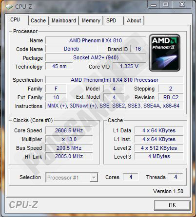 amd 810 cpuz