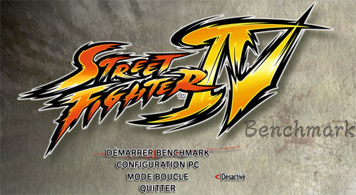 Strteet Fighter 4 benchmark accueil