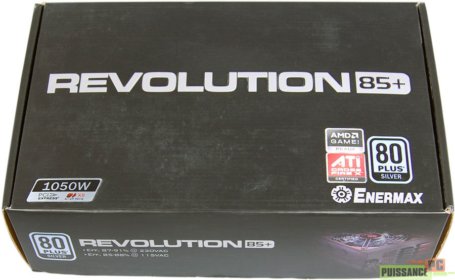 enermax revolution 85+ 1050w bo&icirc;te