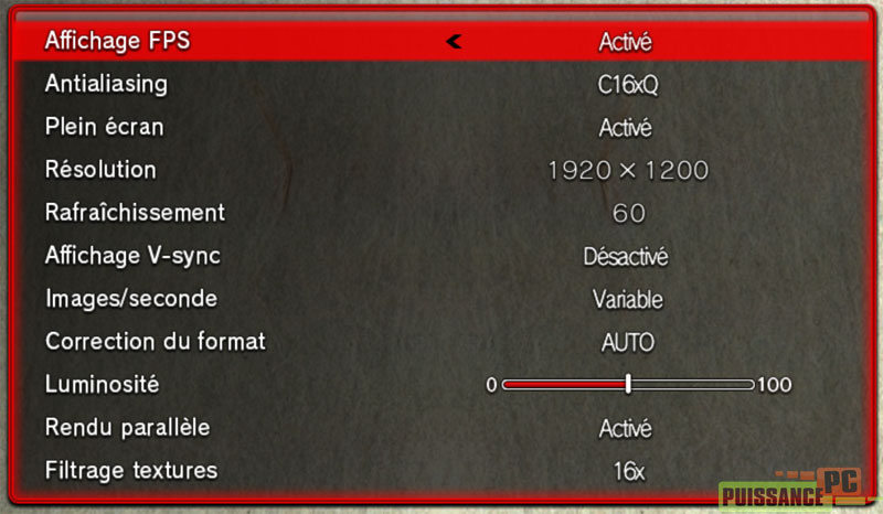 Street Fighter 4 r&eacute;glages