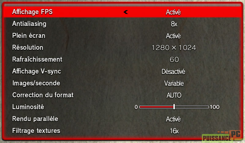 Street Fighter 4 r&eacute;glages