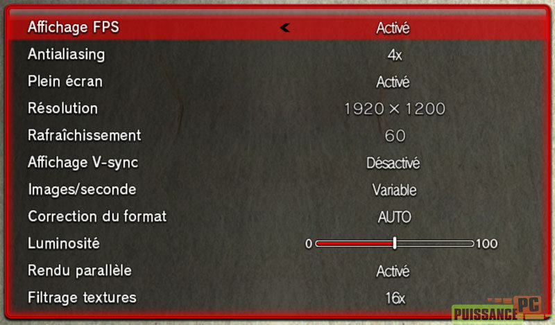 Street Fighter 4 r&eacute;glages