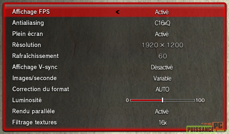 Street Fighter 4 r&eacute;glages