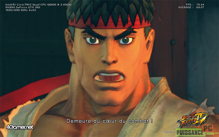Strteet Fighter 4 benchmark accueil