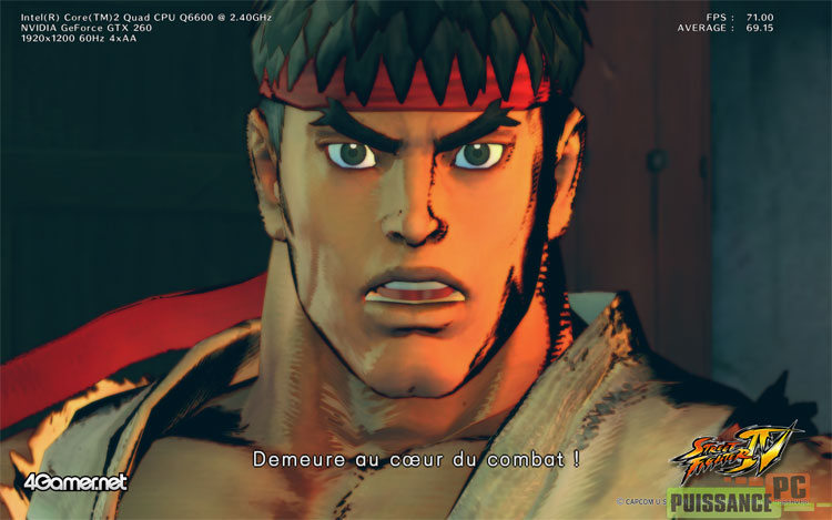 Strteet Fighter 4 benchmark accueil