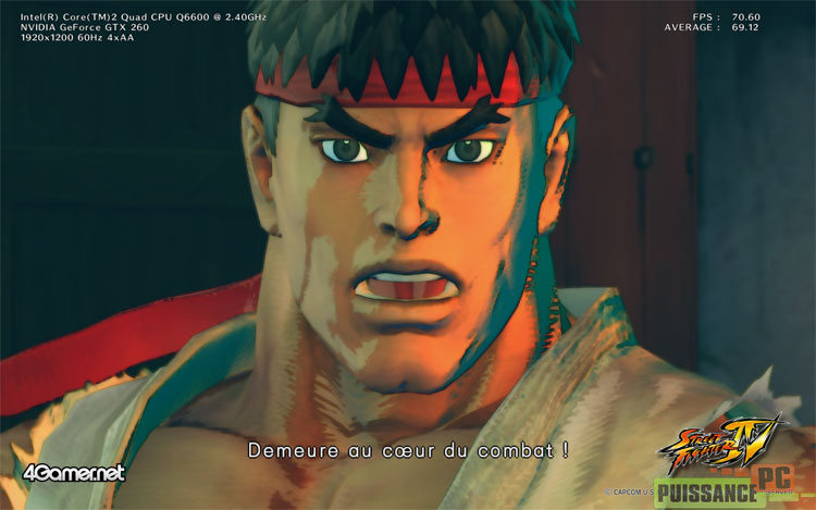 Strteet Fighter 4 benchmark accueil