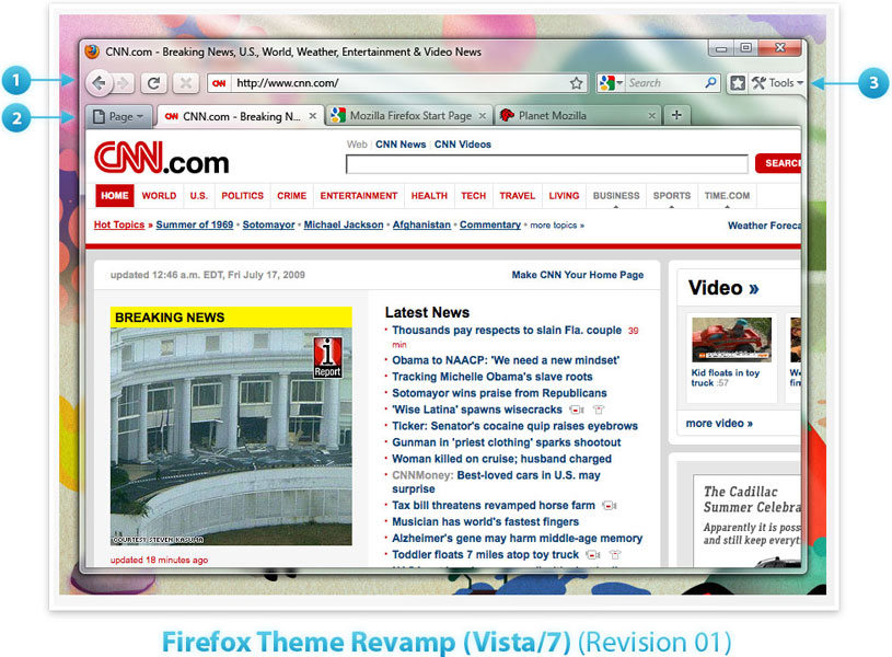 Firefox 3.7 Interface