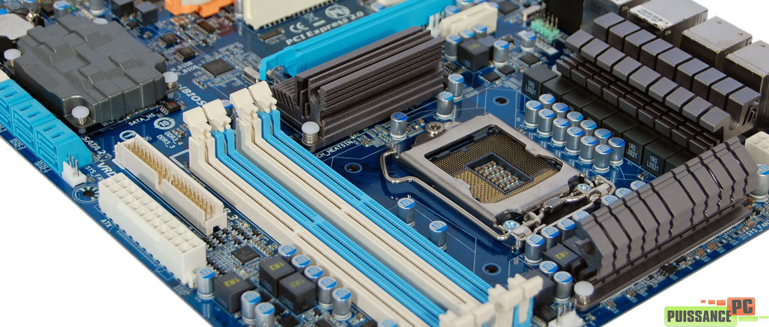 Gigabyte P55-UD5 radiateurs