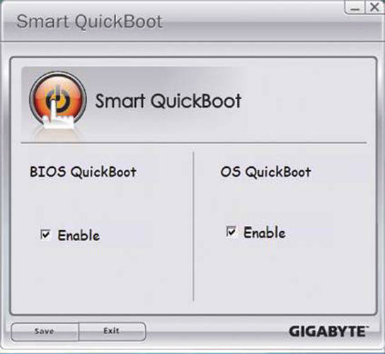 Gigabyte P55-UD5 QuickBoot