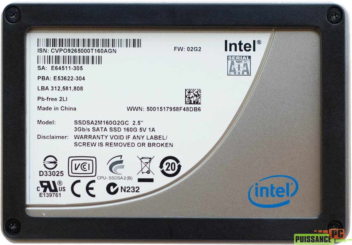 Dossier SSD X25-M 160 Go Postville