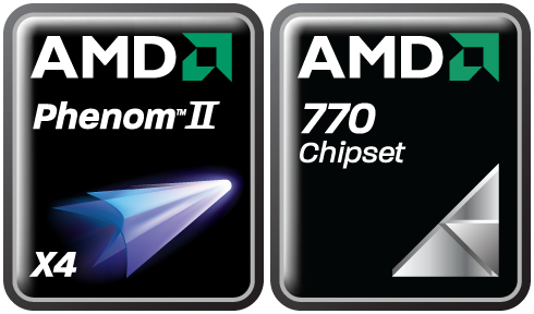 logo amd770 phenom II X4 puissance-pc