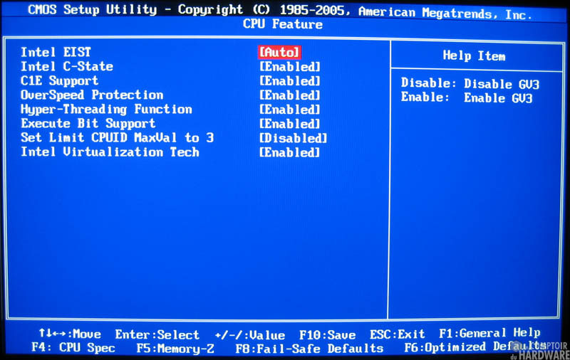 CPU Features P55-GD80