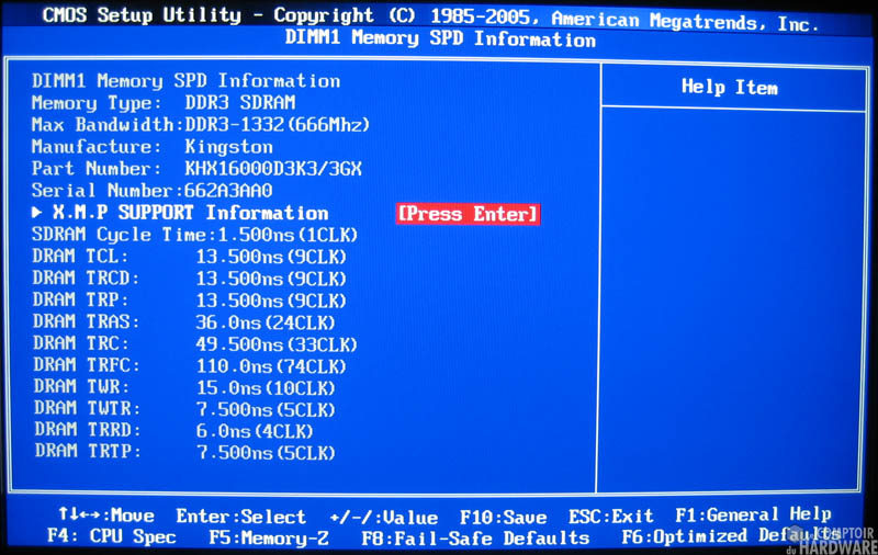 Timings SPD P55-GD80