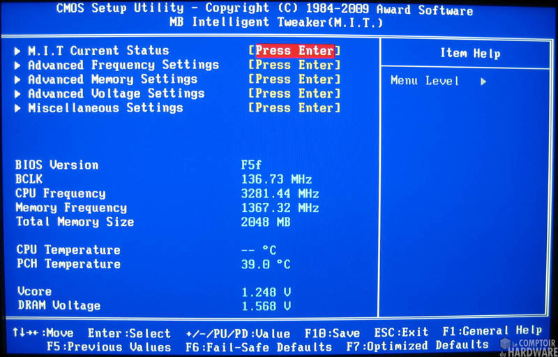 Ecran Cell Menu P55-GD80
