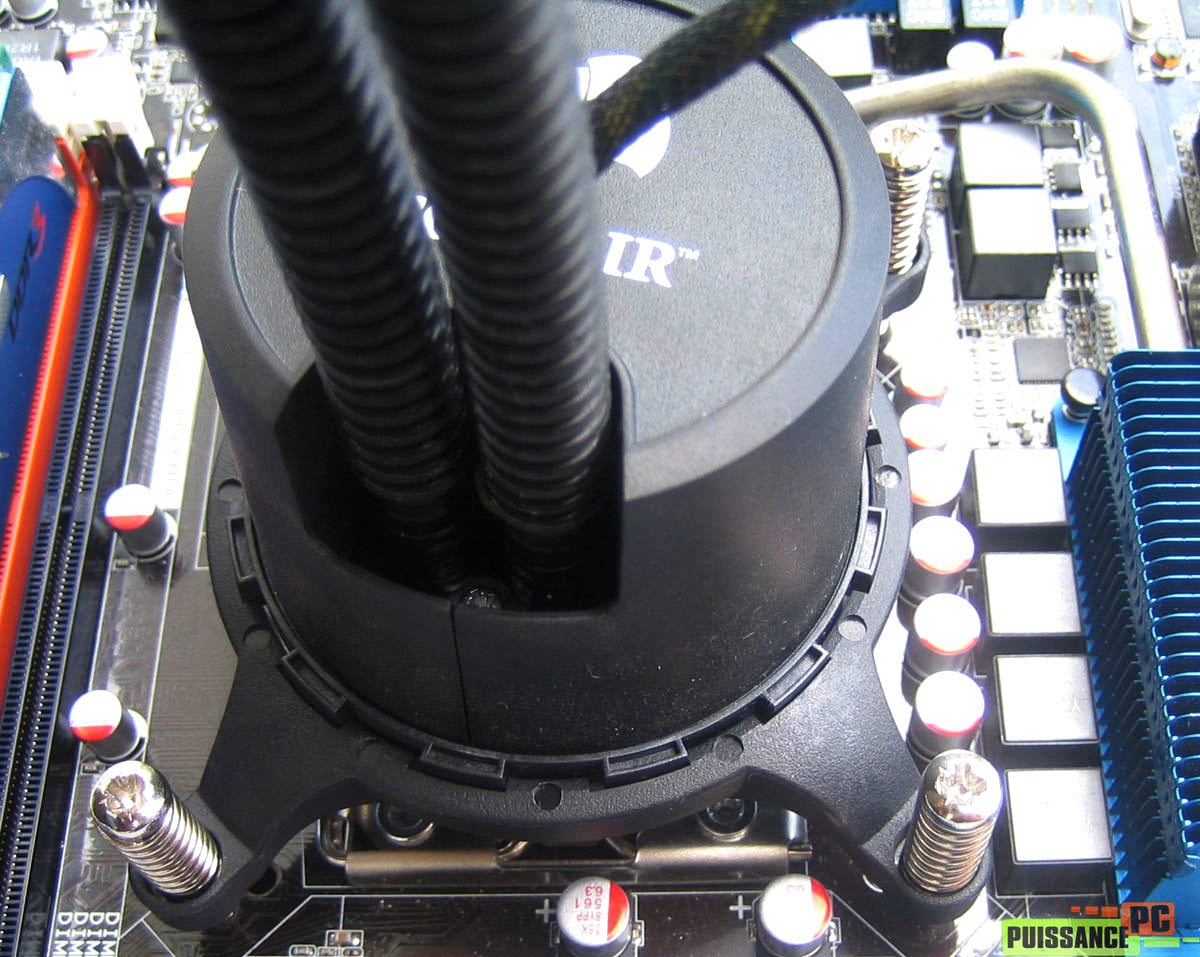 Corsair Hydro Series h50 mise en place waterblock