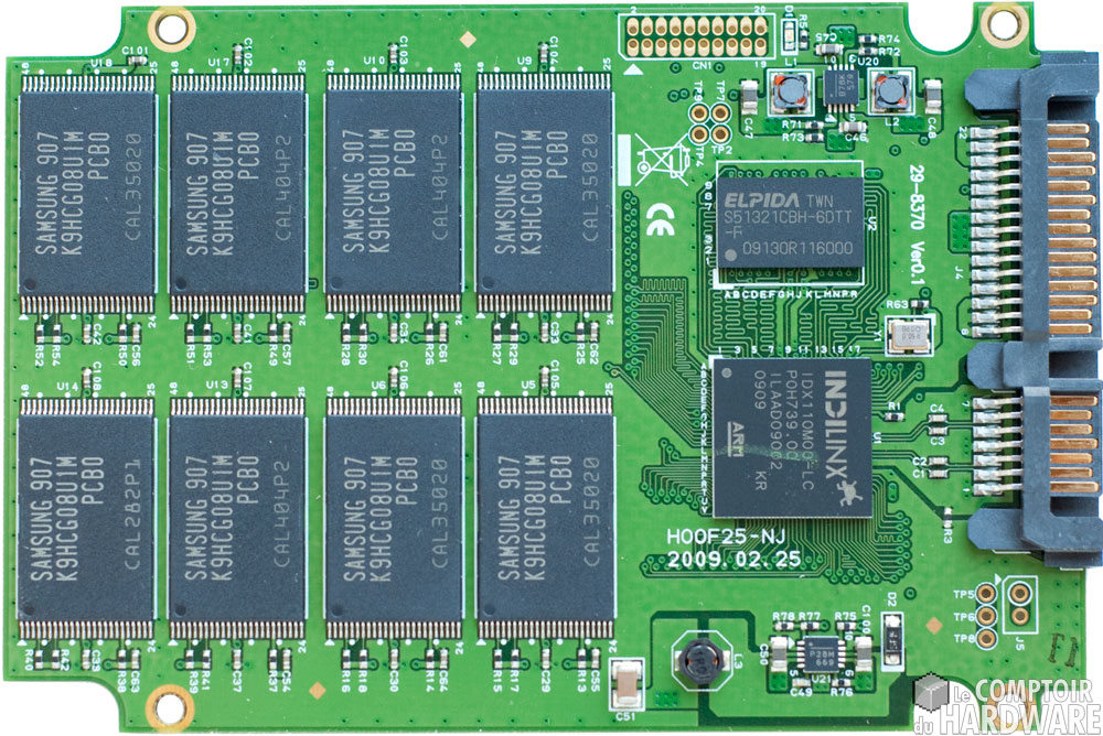 recto pcb - transcend SSD25D 128 Go