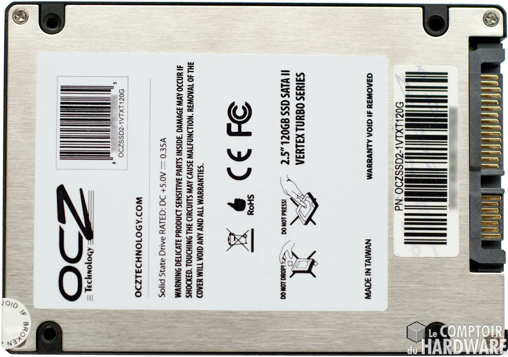 verso - OCZ vertex turbo 120Go