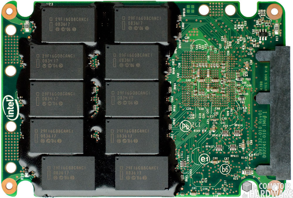 verso pcb - Intel x25-e 32 Go