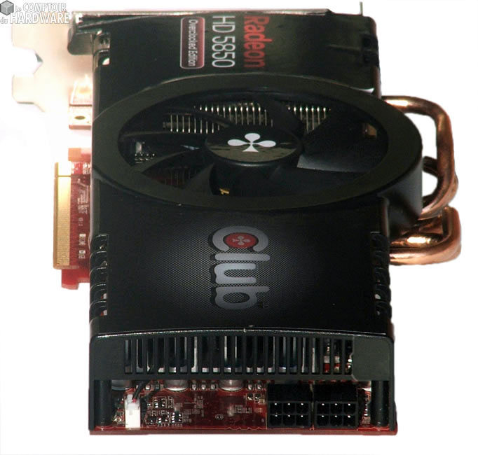 club3d hd5850 carte arriere molex