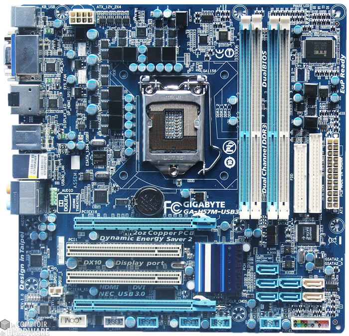 gigabyte h57m usb3 carte