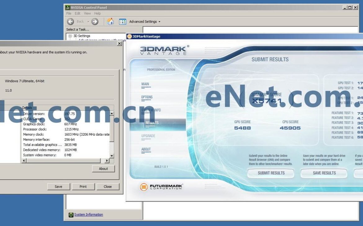 Bench GTX465 Vantage