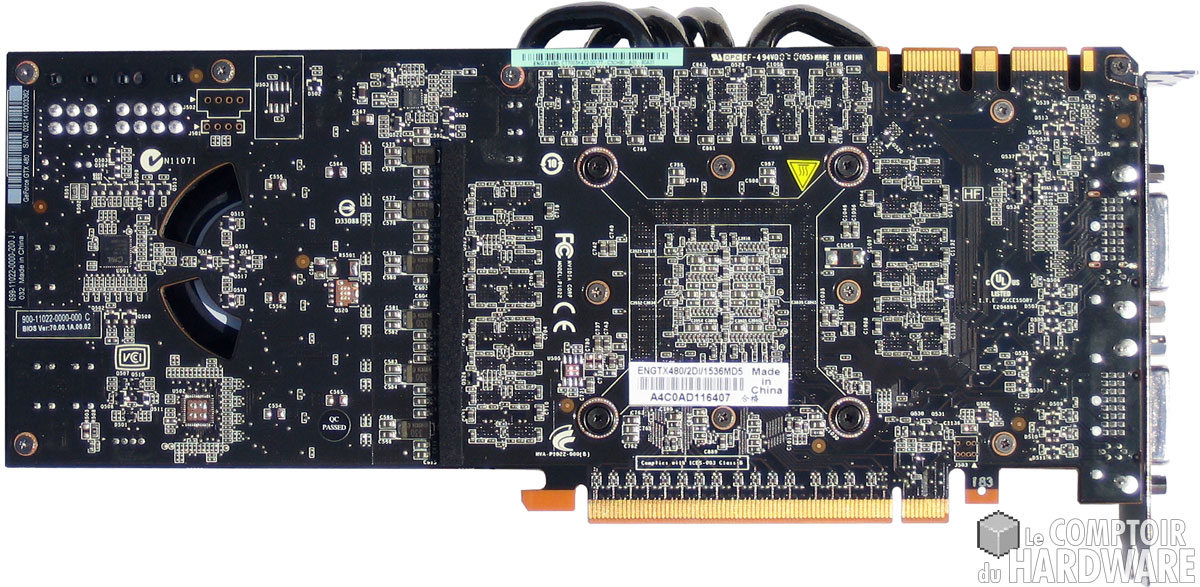 dessous Asus GTX 480
