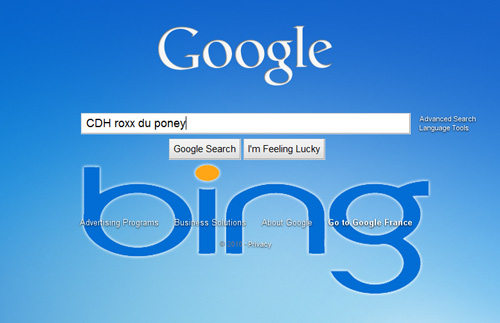 google arriere plan bing