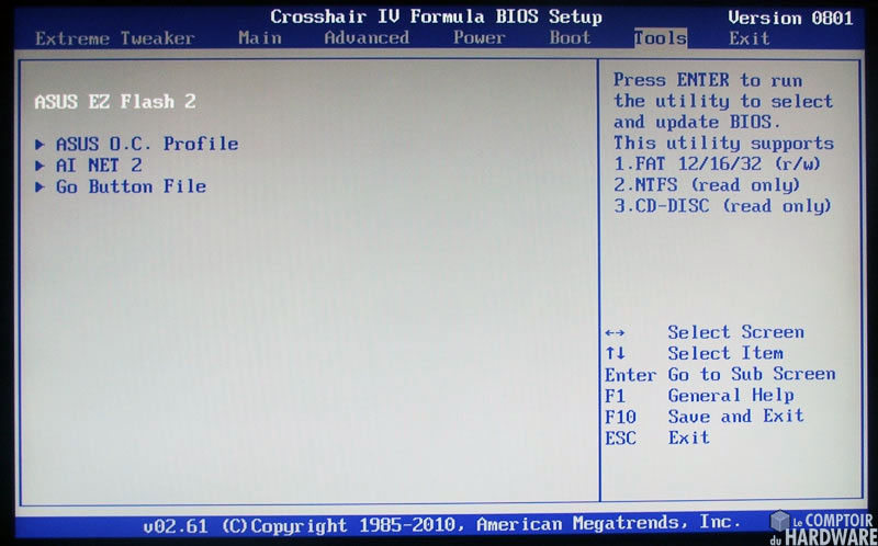 asus crosshair 4 formula bios flash