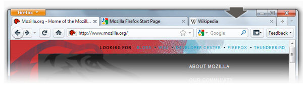 firefox 4.0 beta 1 head fenetre