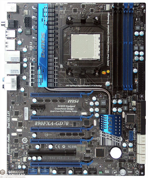 msi 890fxa gd70 carte recto