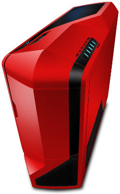 nzxt phantom trois quart droite rouge