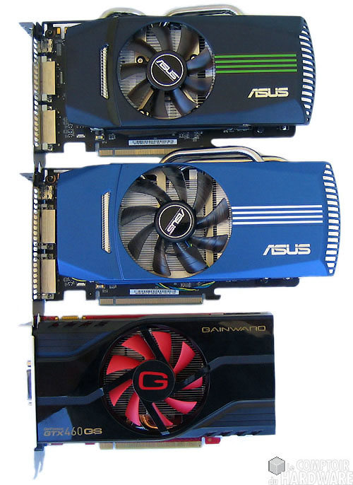 Les 3 GeFORCE GTX 460 testées