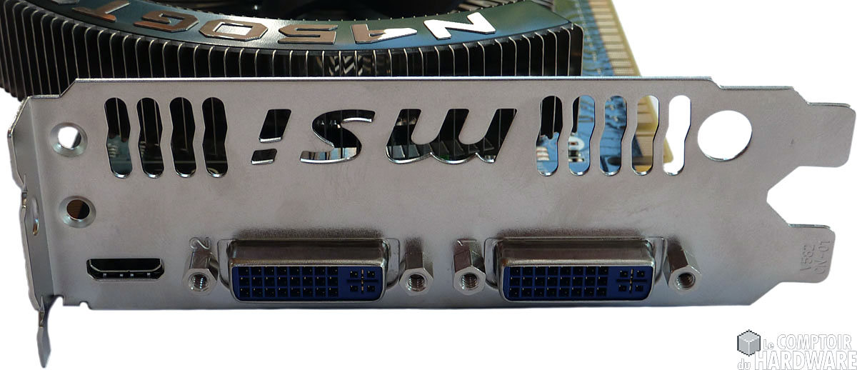 connecteurs MSI GTS 450 Cyclone