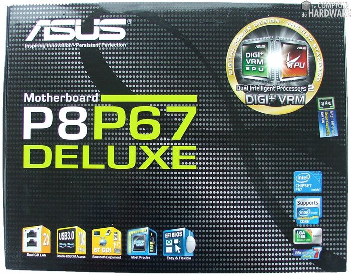 asus p8p67 deluxe box recto