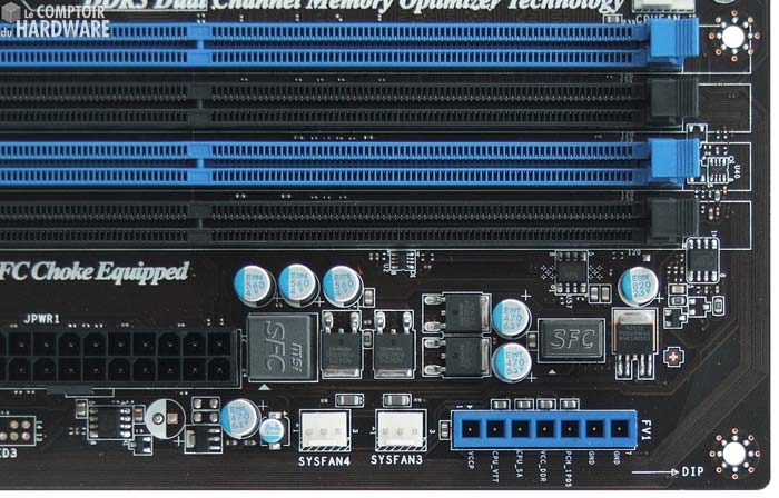 msi p67a gd65 tensions ram