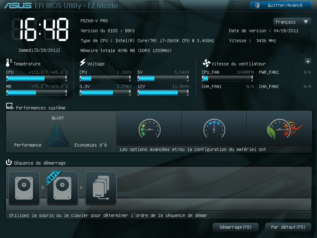 Bios Asus P8Z68-V Pro