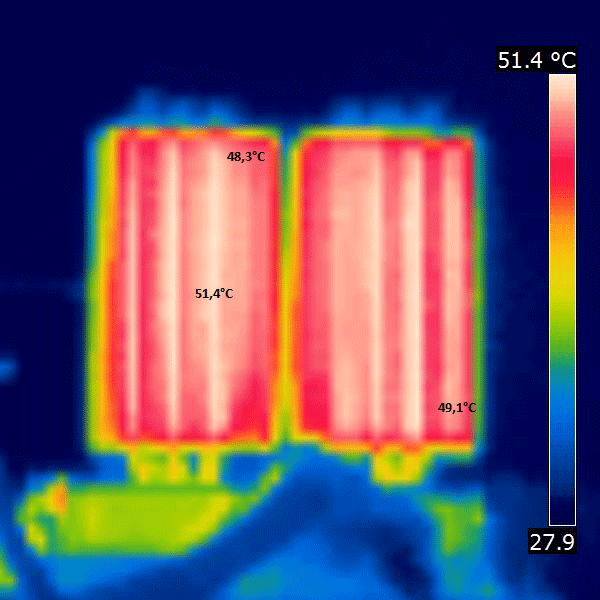 thermograhpie IR : spire gemini en charge
