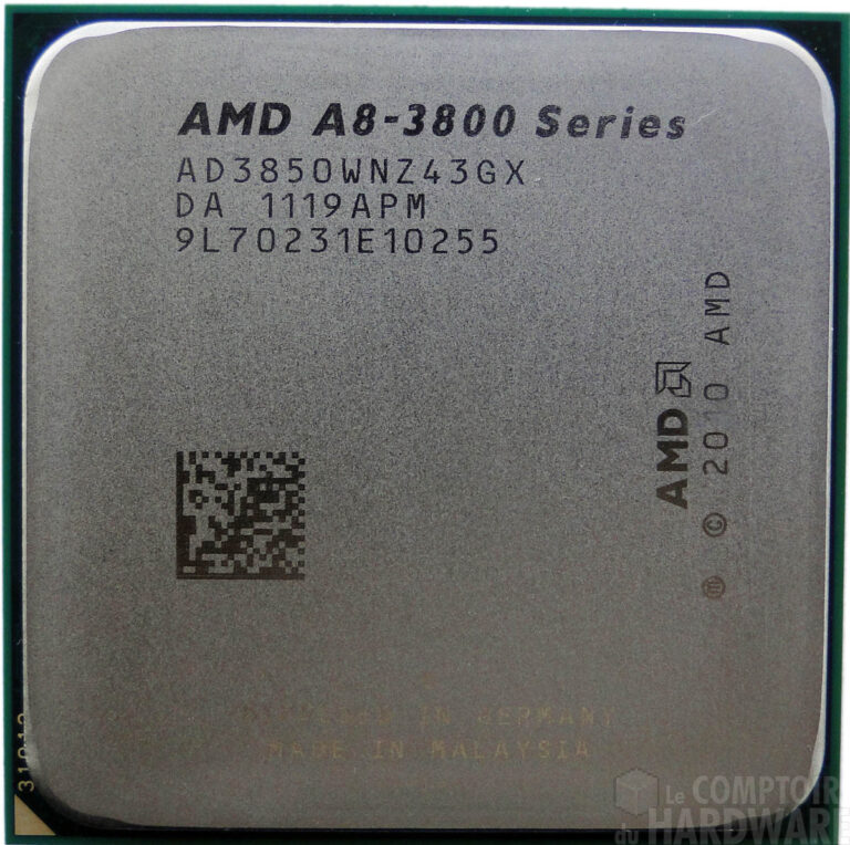 AMD A8-3850 recto