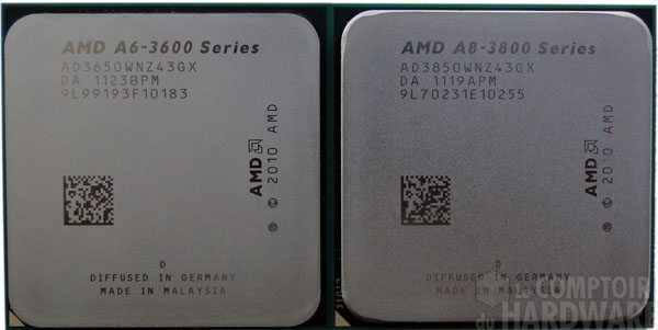 A8-3850 et A6-3650 recto