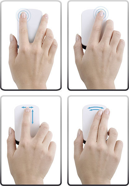 cue multitouch - gestures