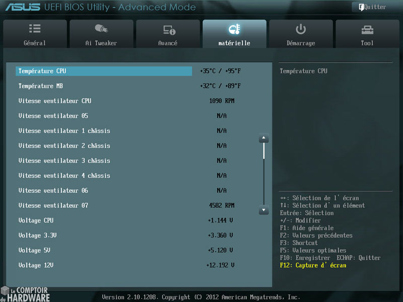 sabertooth z77bios materiel monitoring